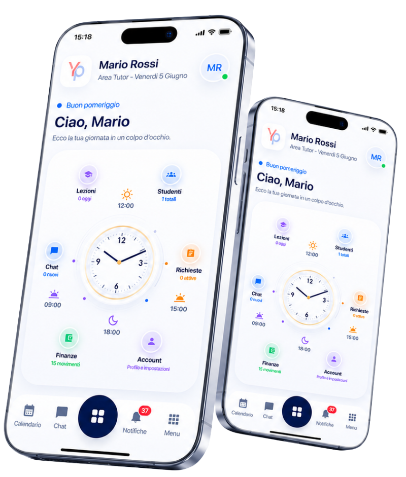 Anteprima app YourProf su smartphone